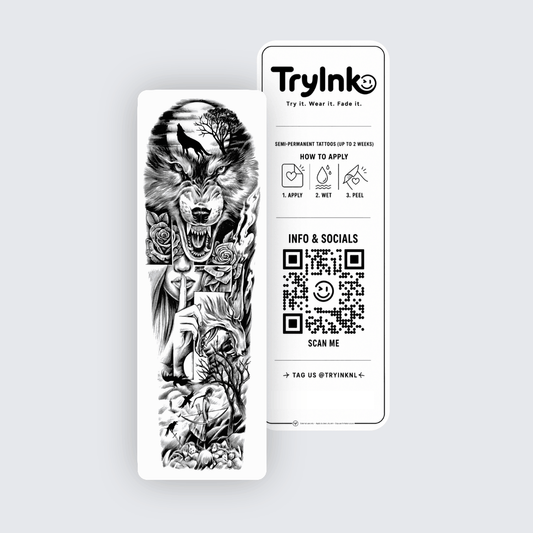 Alpha semi-permanent tattoo presentation