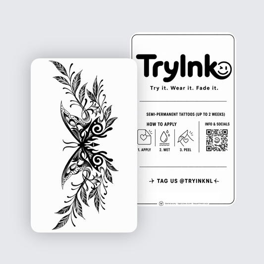 ButterTribal semi-permanent tattoo presentation
