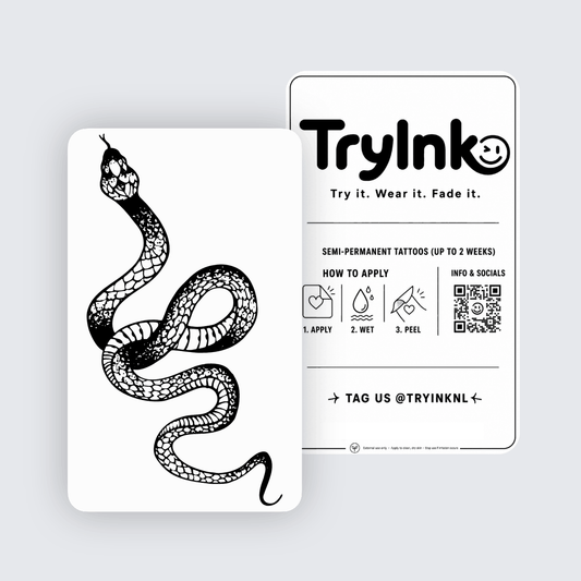 Everlasting Snake semi-permanent tattoo presentation
