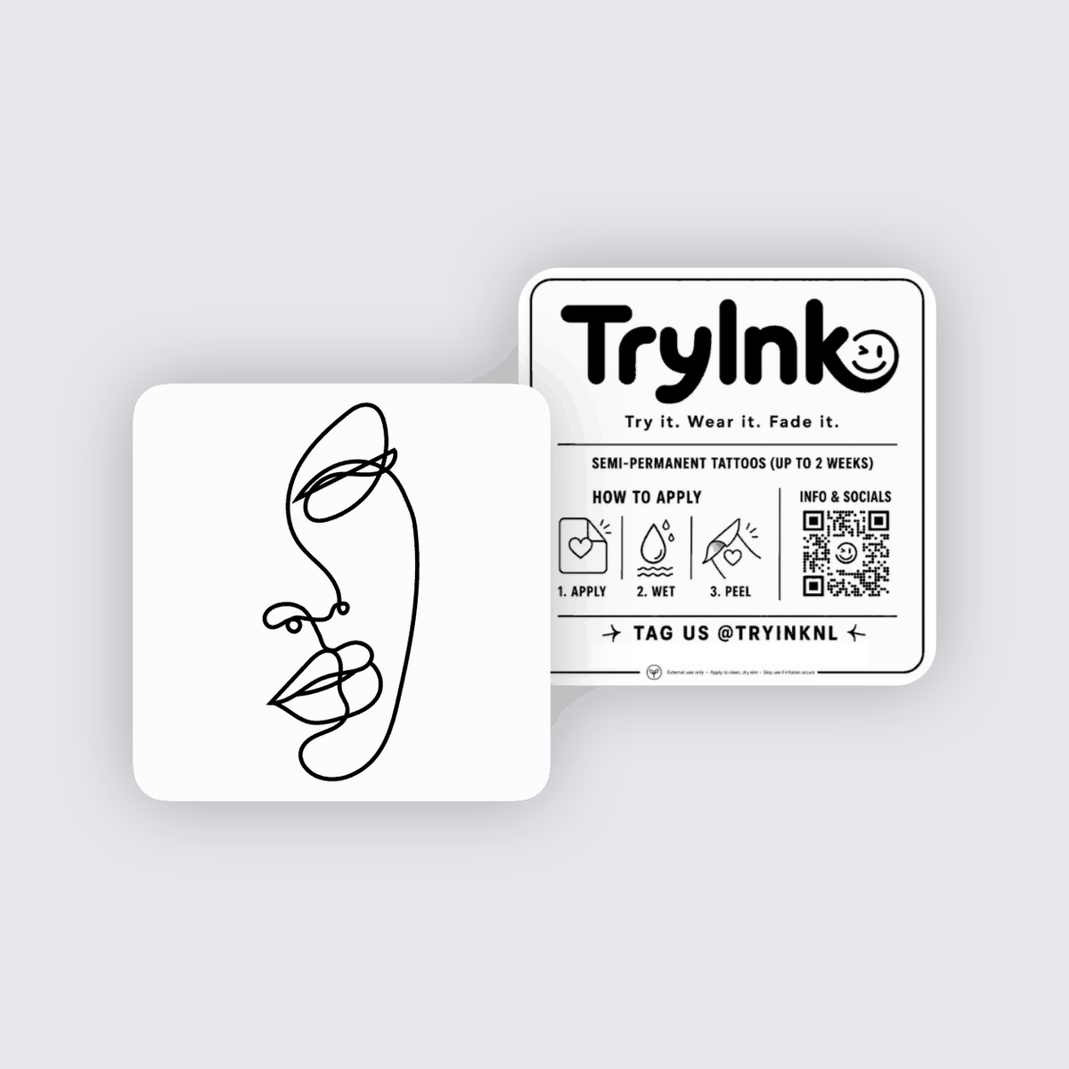 Fine Face semi-permanent tattoo presentation