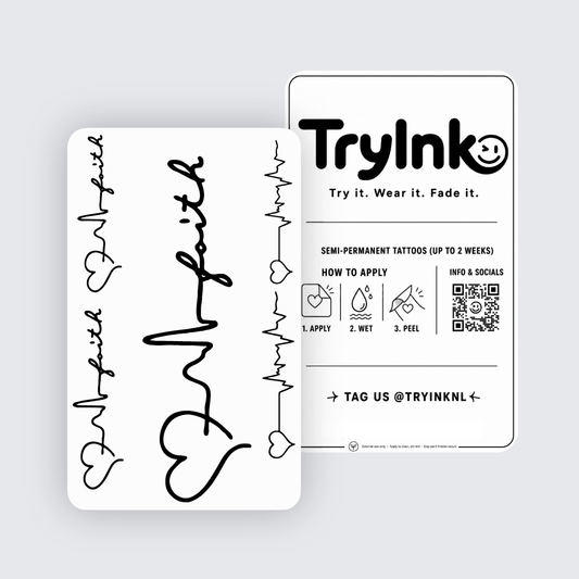 Life Line Set semi-permanent tattoo presentation