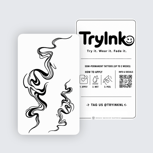 Rave Line semi-permanent tattoo presentation