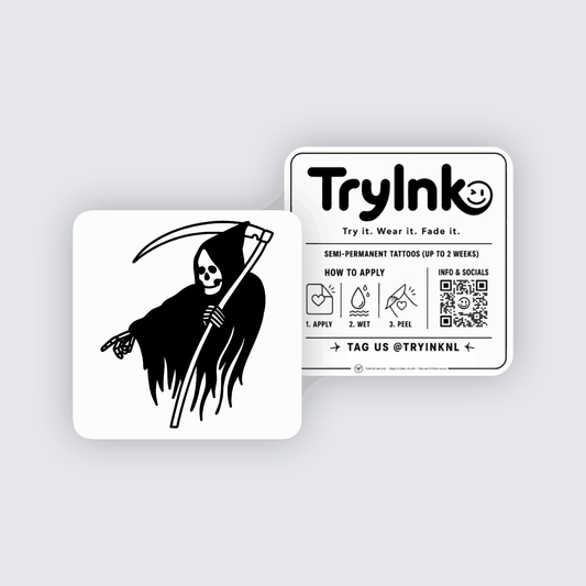 Reaper semi-permanent tattoo presentation