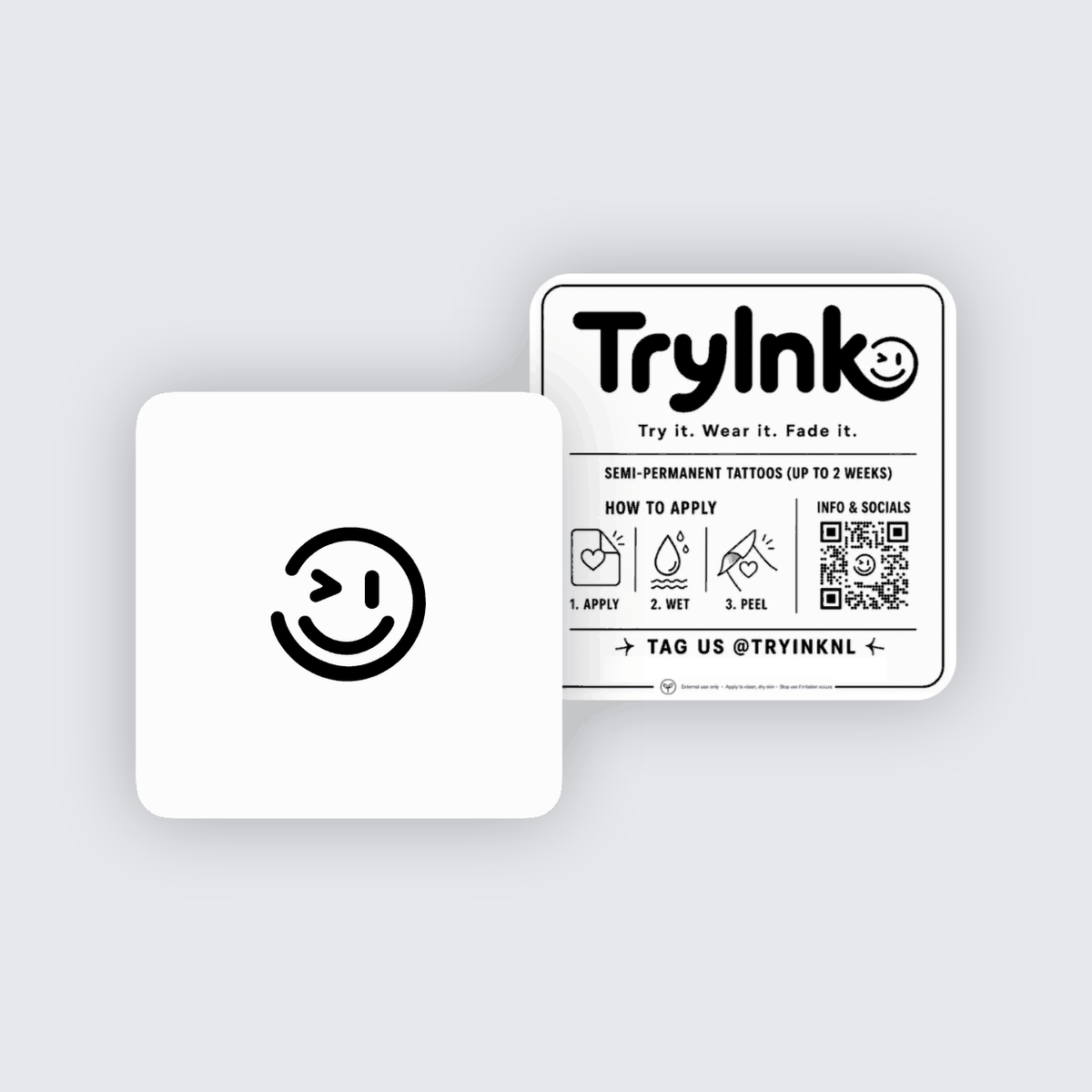 Tryink semi-permanent tattoo presentation