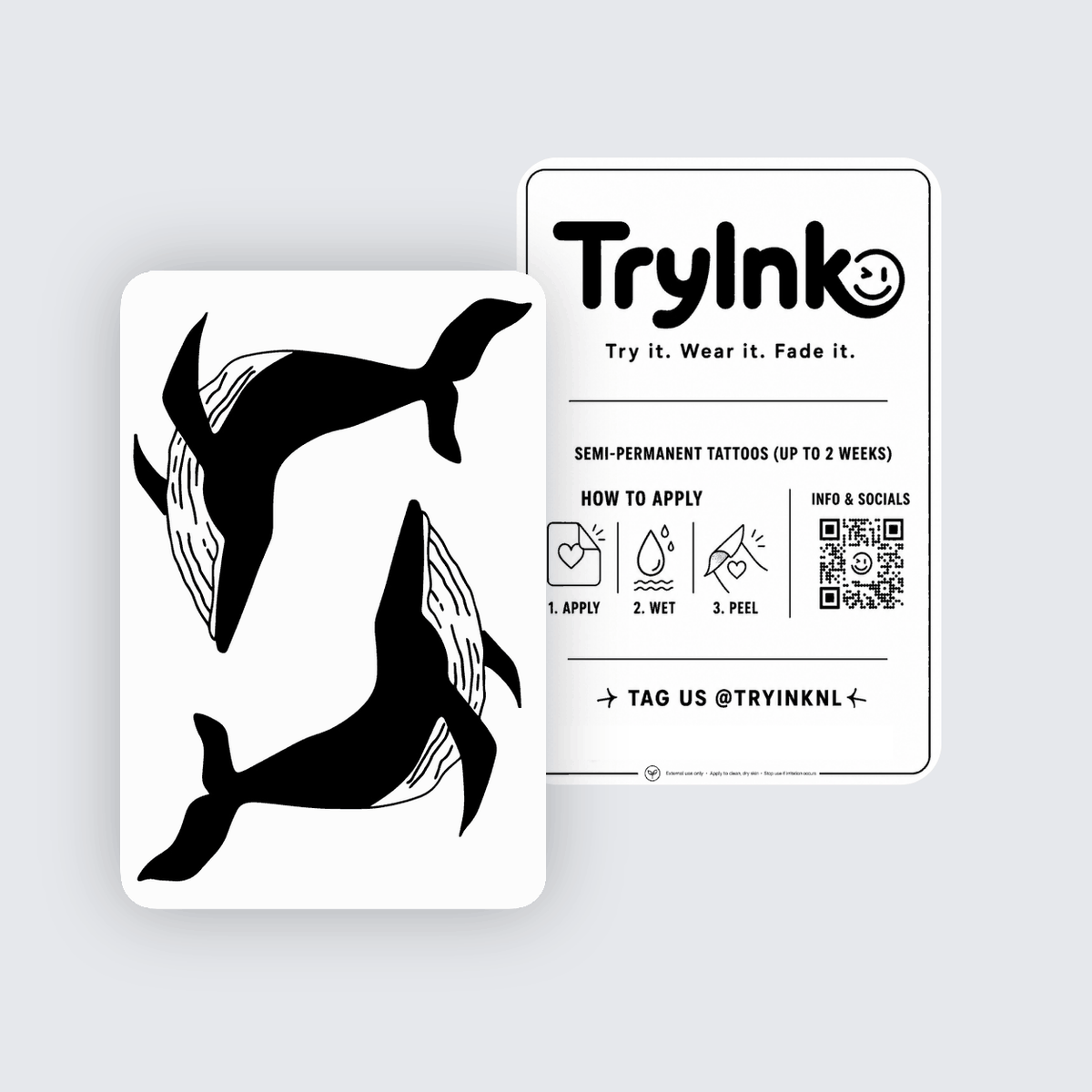 Whale Yang semi-permanent tattoo presentation