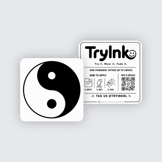 Ying Yang semi-permanent tattoo presentation